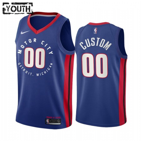 Kinder NBA Detroit Pistons Trikot Benutzerdefinierte 2020-21 City Edition Swingman